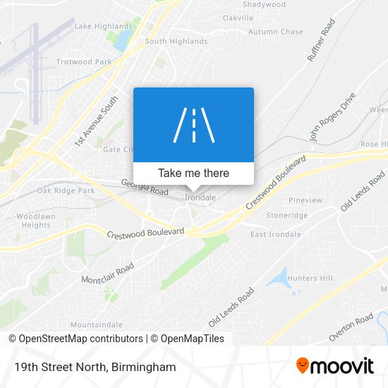 19th Street North map