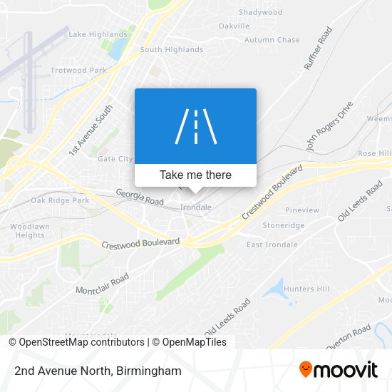 2nd Avenue North map