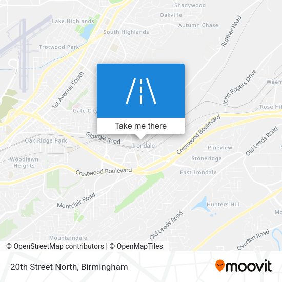 Mapa de 20th Street North