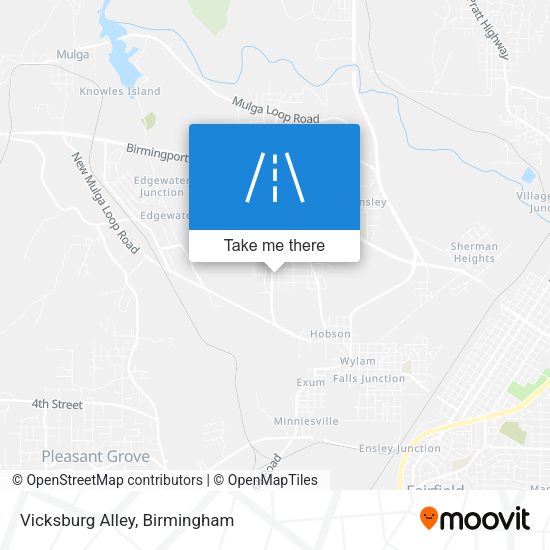 Vicksburg Alley map
