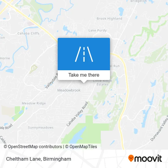 Cheltham Lane map