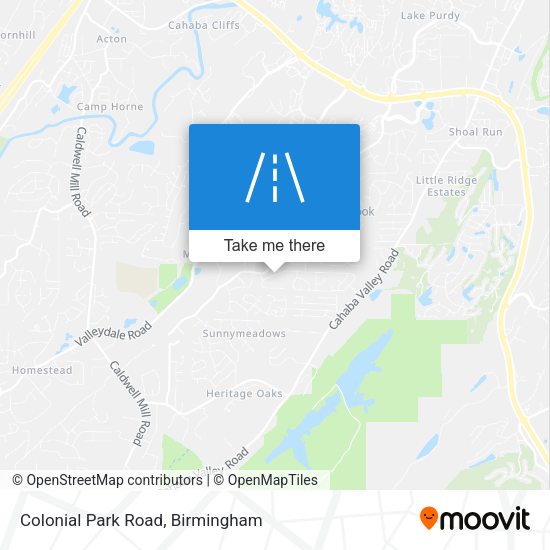 Mapa de Colonial Park Road
