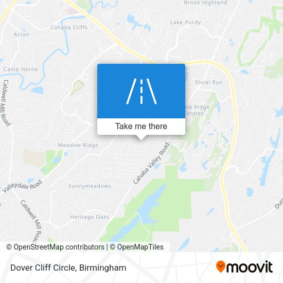 Dover Cliff Circle map