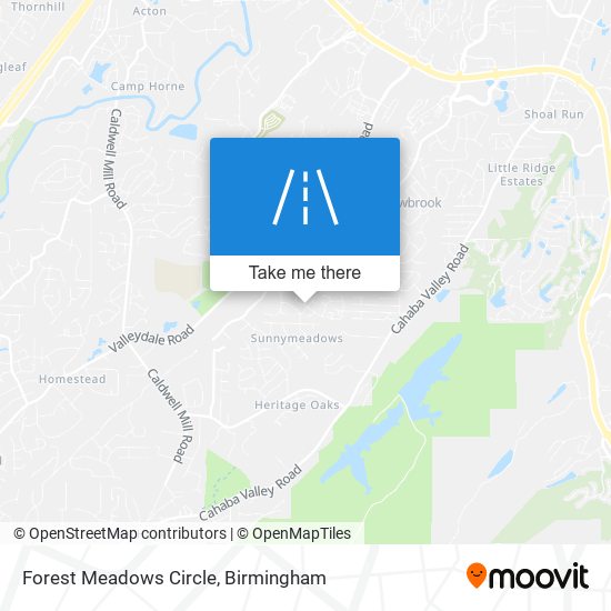 Mapa de Forest Meadows Circle