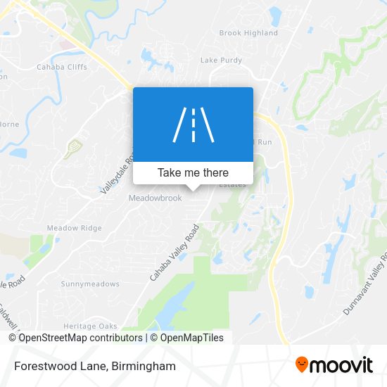 Forestwood Lane map