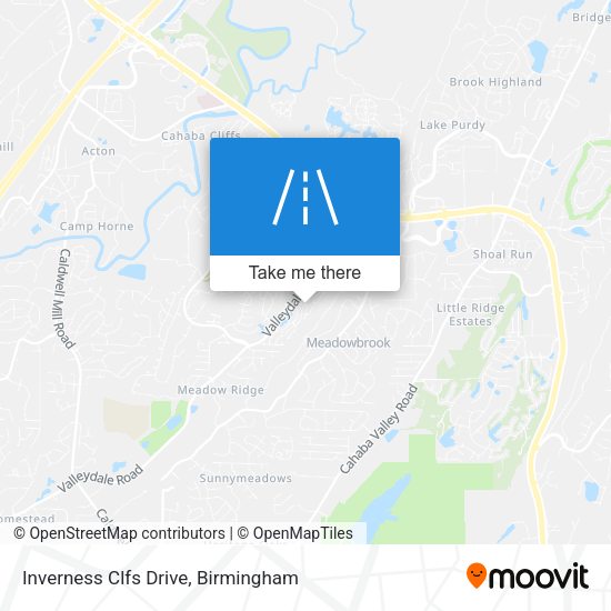 Inverness Clfs Drive map