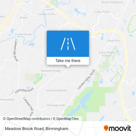 Meadow Brook Road map