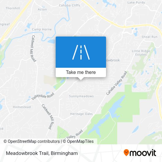 Meadowbrook Trail map