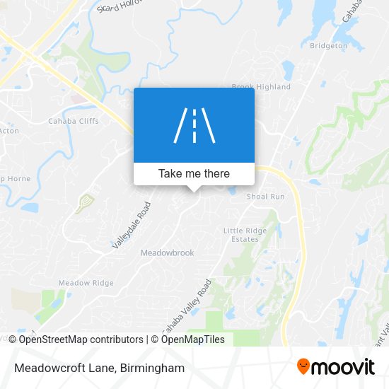 Meadowcroft Lane map