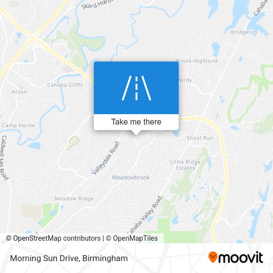 Morning Sun Drive map