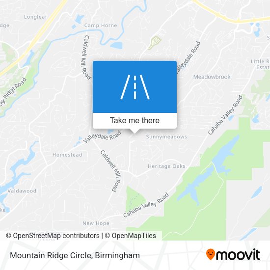 Mapa de Mountain Ridge Circle