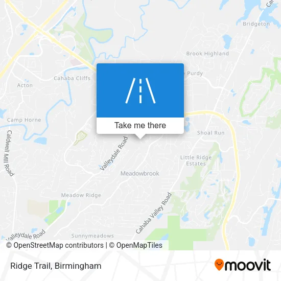 Ridge Trail map
