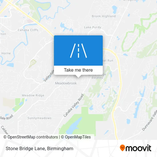 Stone Bridge Lane map