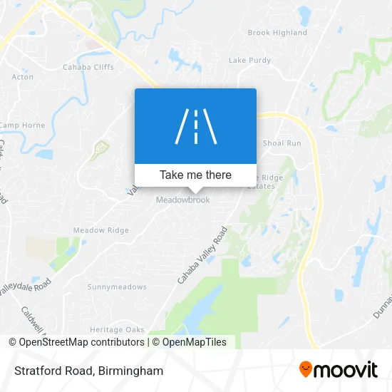 Stratford Road map