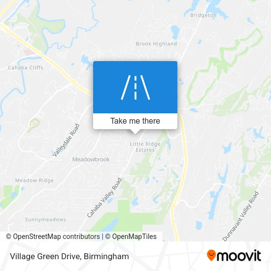 Village Green Drive map