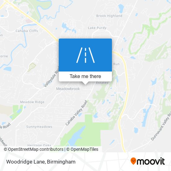 Woodridge Lane map