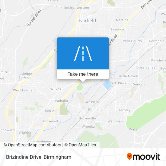 Mapa de Brizindine Drive