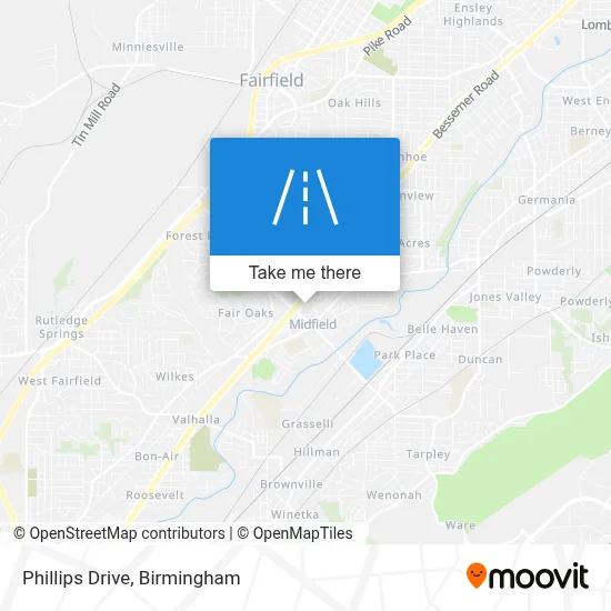 Phillips Drive map