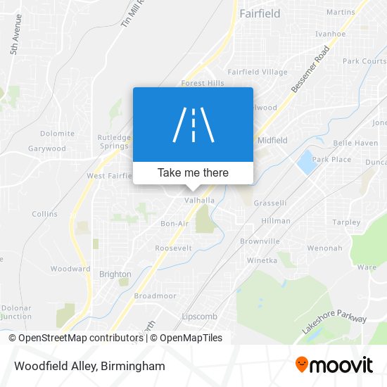 Woodfield Alley map