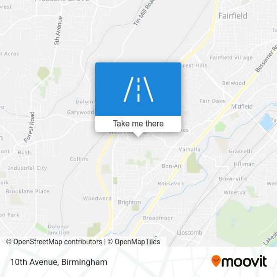 Mapa de 10th Avenue