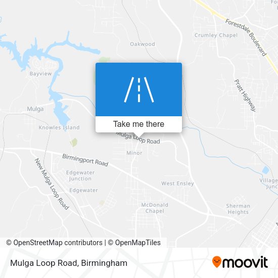 Mulga Loop Road map