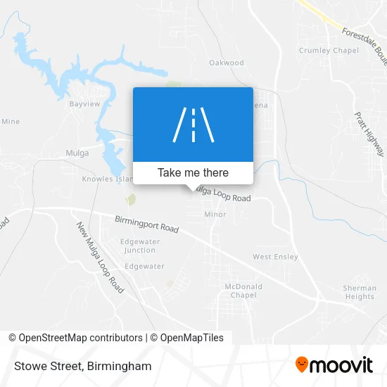 Stowe Street map