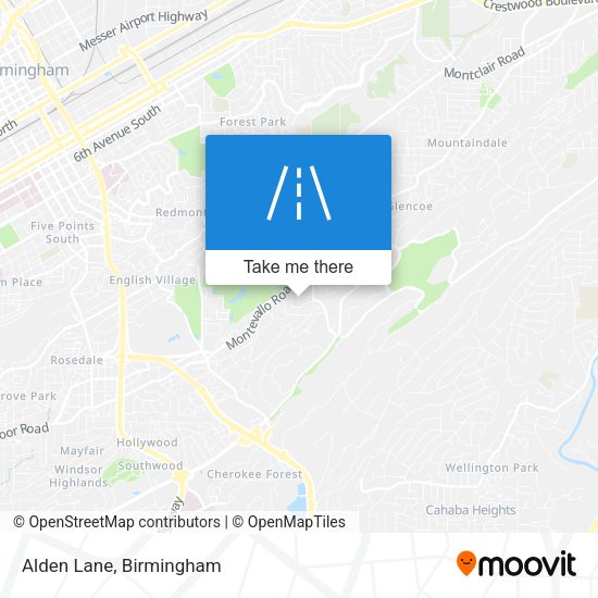 Mapa de Alden Lane