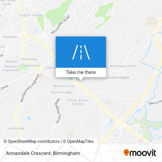 Annandale Crescent map