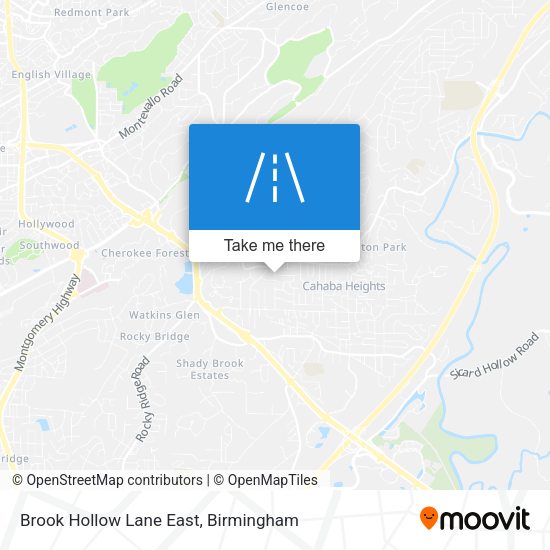 Brook Hollow Lane East map