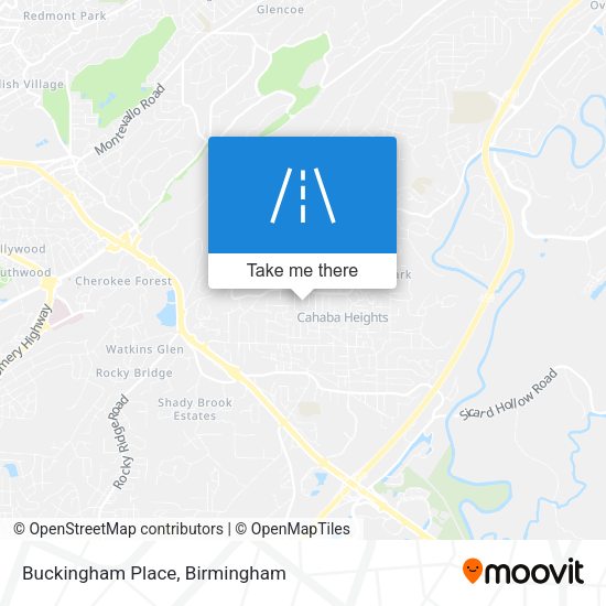Buckingham Place map