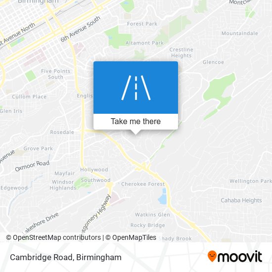 Mapa de Cambridge Road