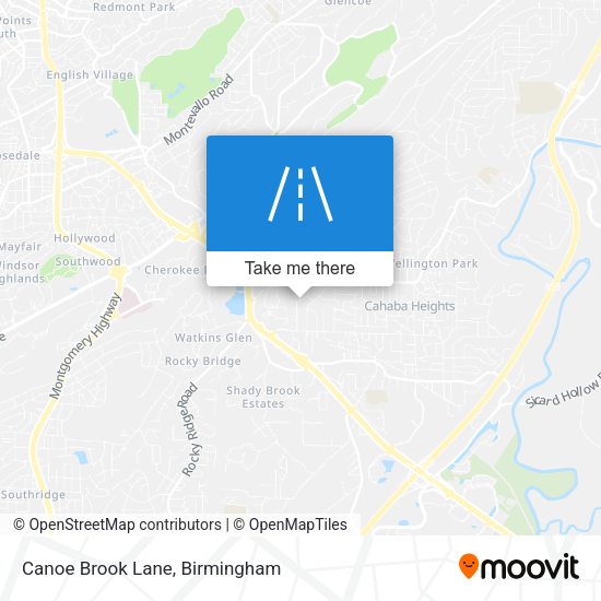 Canoe Brook Lane map