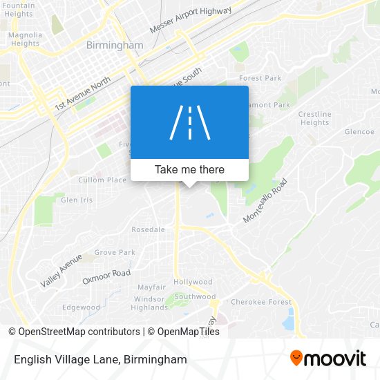 English Village Lane map