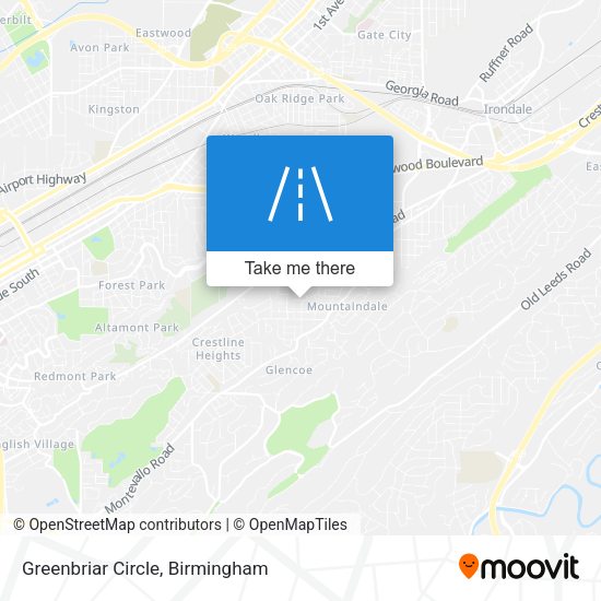 Greenbriar Circle map