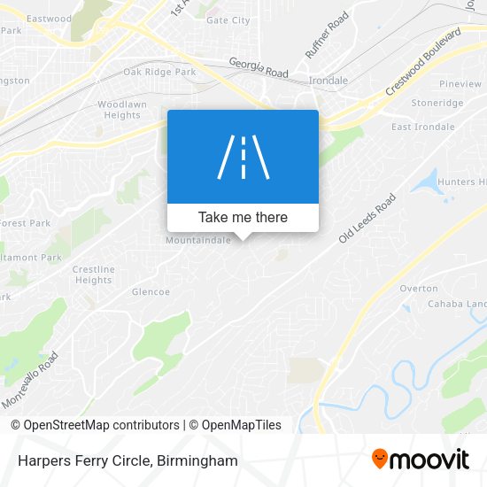 Mapa de Harpers Ferry Circle