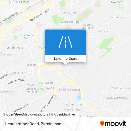 Mapa de Heathermoor Road