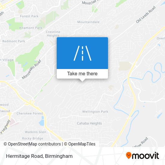 Mapa de Hermitage Road