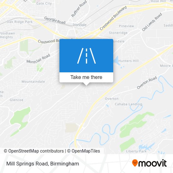 Mapa de Mill Springs Road