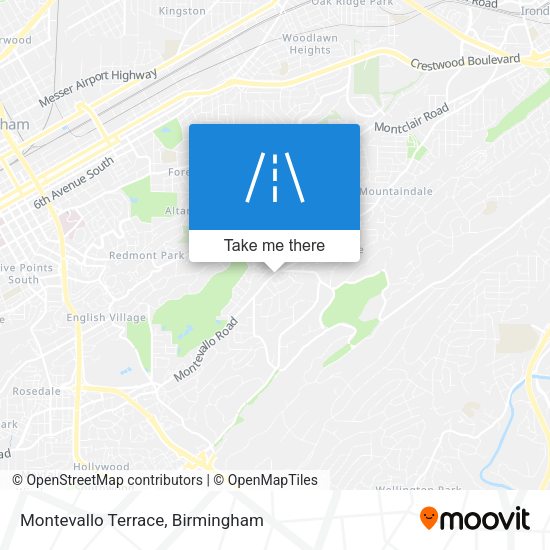 Montevallo Terrace map
