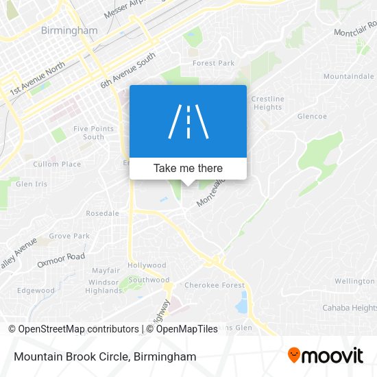 Mountain Brook Circle map