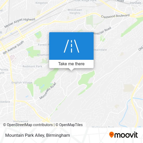 Mountain Park Alley map