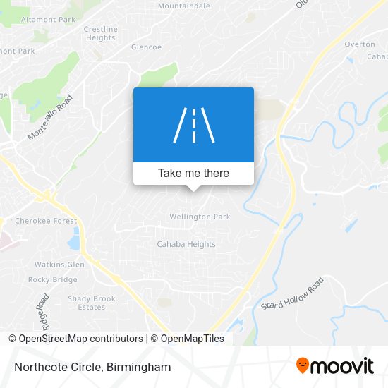 Northcote Circle map