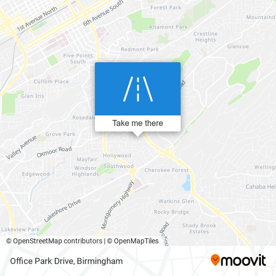 Office Park Drive map