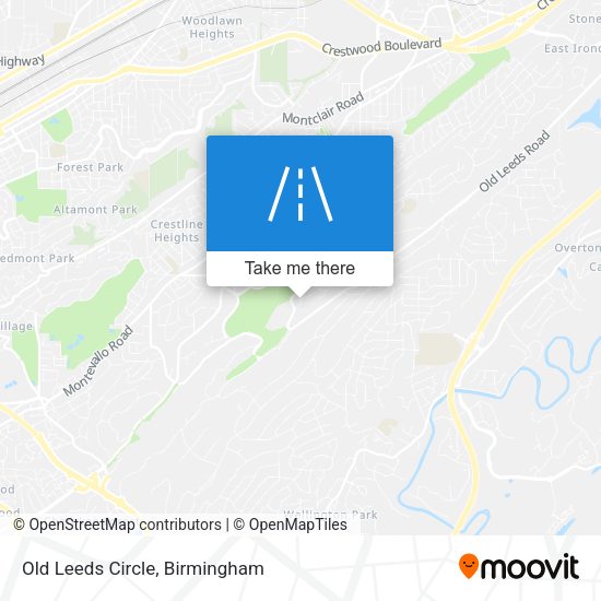 Mapa de Old Leeds Circle