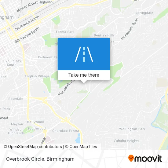 Overbrook Circle map