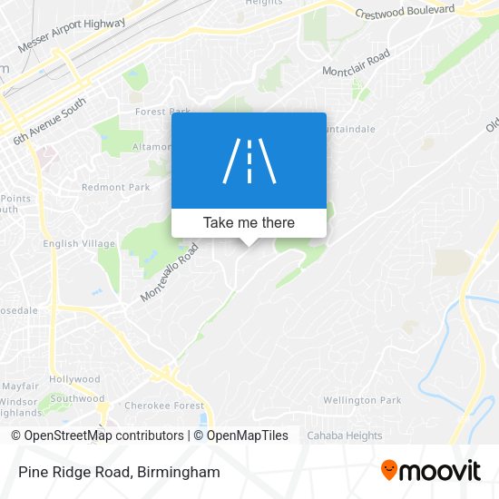 Mapa de Pine Ridge Road