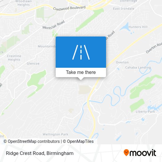 Mapa de Ridge Crest Road
