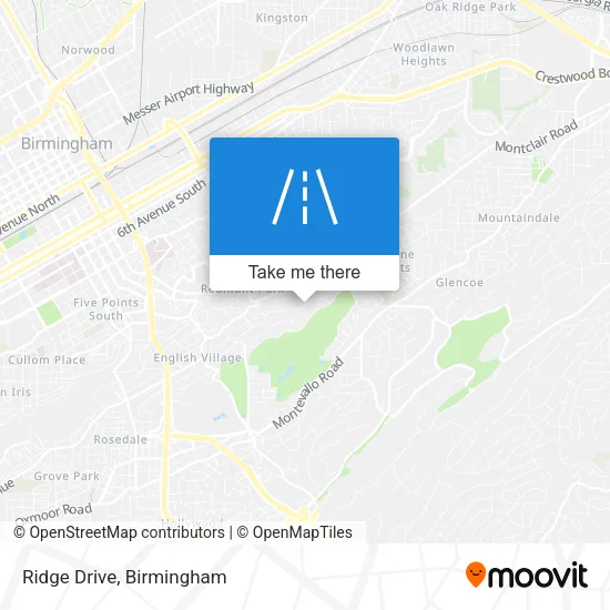 Ridge Drive map