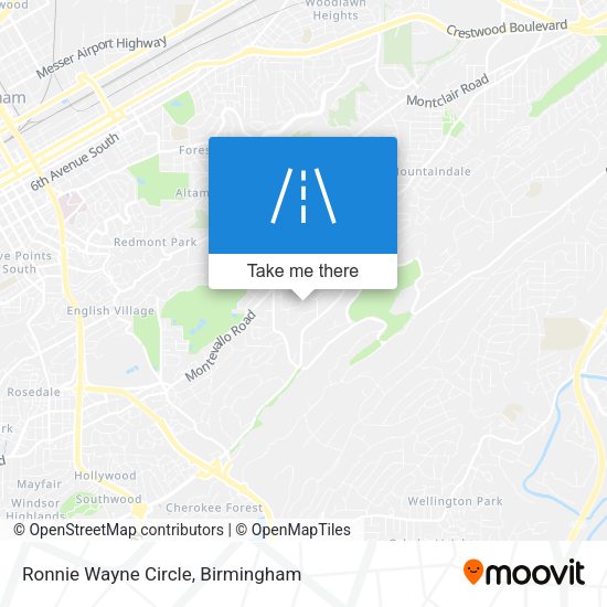 Ronnie Wayne Circle map