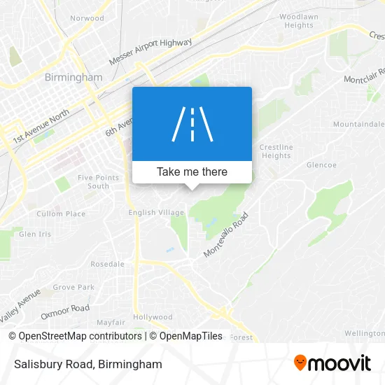 Salisbury Road map